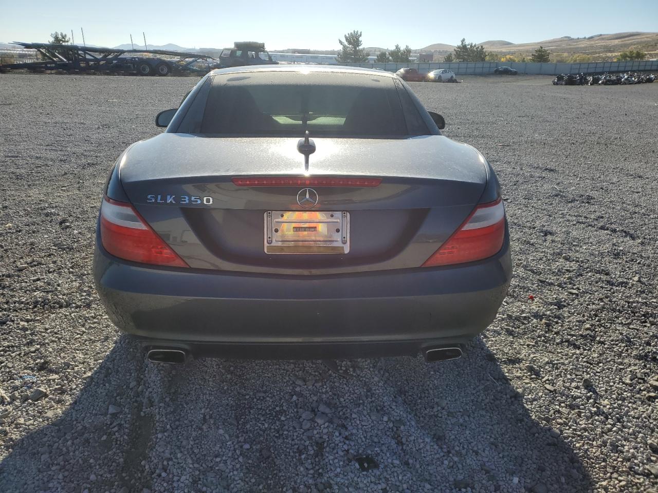 2012 Mercedes-benz Slk 350 Gray vin: WDDPK5HA5CF009027