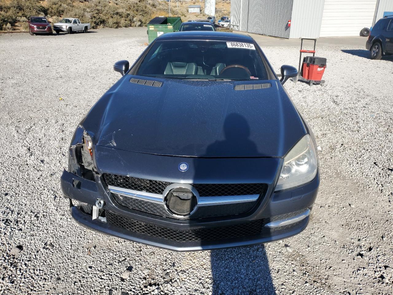 2012 Mercedes-benz Slk 350 Gray vin: WDDPK5HA5CF009027