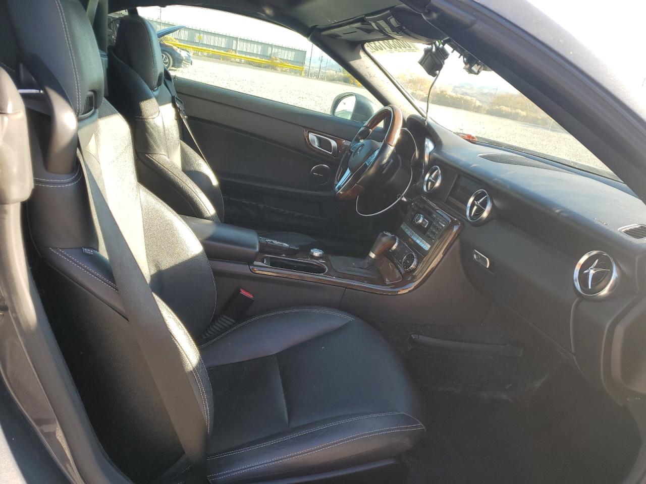 2012 Mercedes-benz Slk 350 Gray vin: WDDPK5HA5CF009027