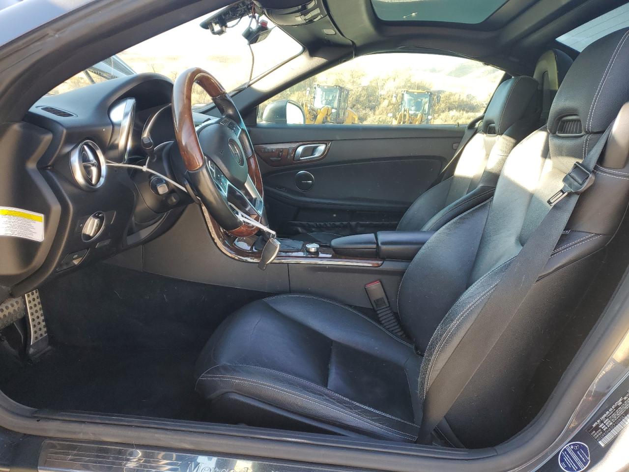 2012 Mercedes-benz Slk 350 Gray vin: WDDPK5HA5CF009027