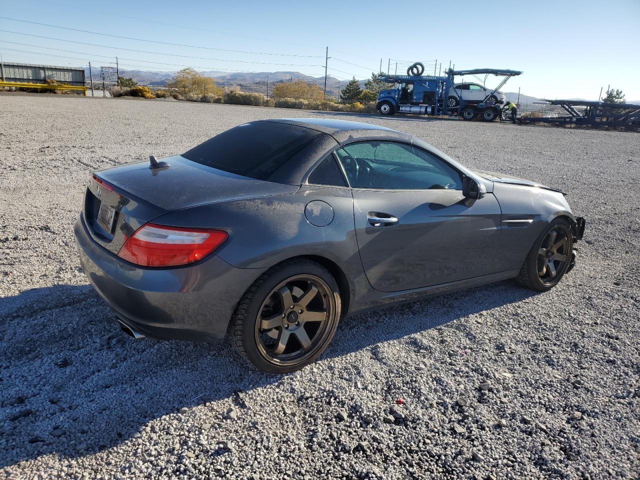 2012 Mercedes-benz Slk 350 Gray vin: WDDPK5HA5CF009027