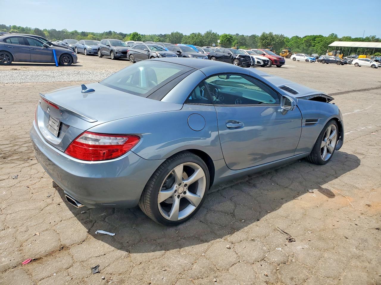 2012 Mercedes-benz Slk 350 Синий vin: WDDPK5HA5CF012624