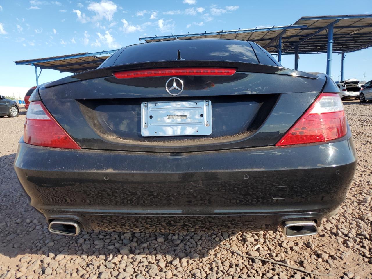 2012 Mercedes-benz Slk 350 Black vin: WDDPK5HA5CF013854