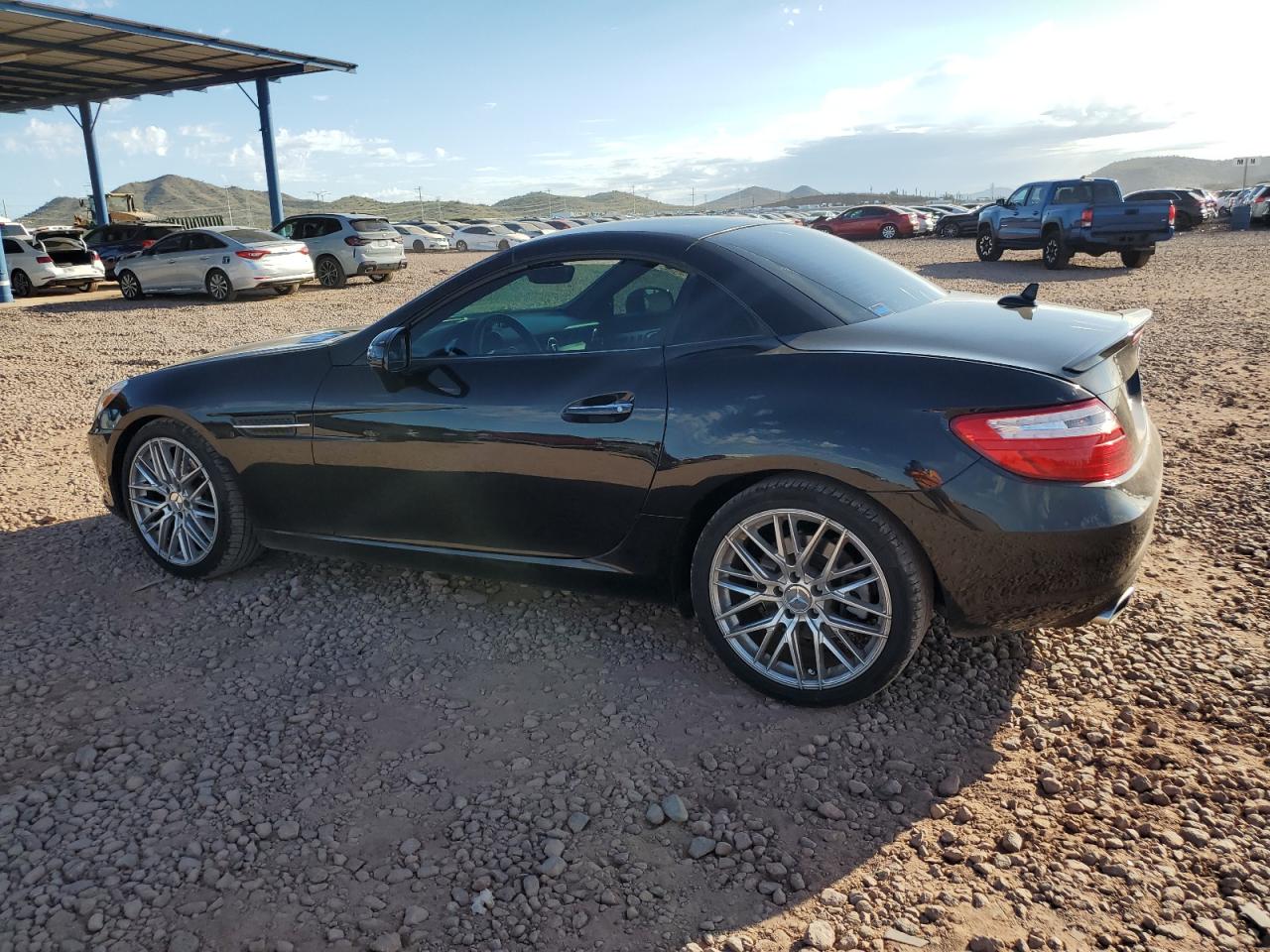 2012 Mercedes-benz Slk 350 Black vin: WDDPK5HA5CF013854