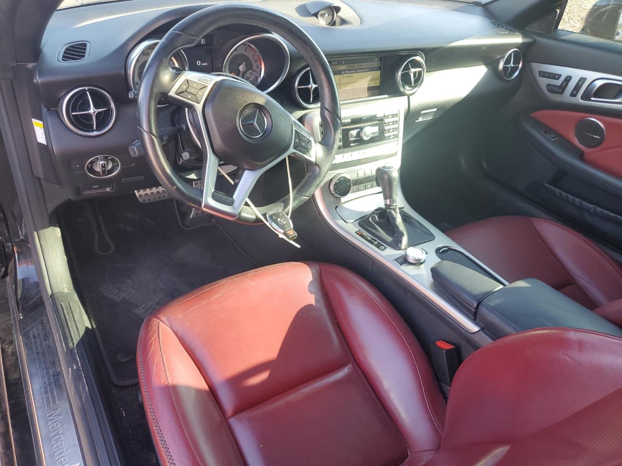 2012 Mercedes-benz Slk 350 Black vin: WDDPK5HA5CF013854