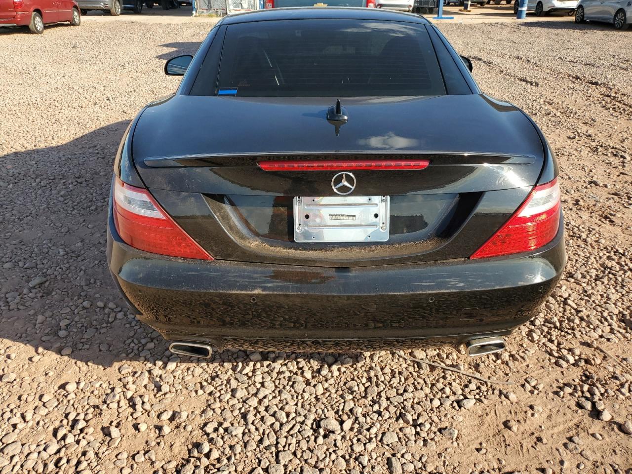 2012 Mercedes-benz Slk 350 Black vin: WDDPK5HA5CF013854