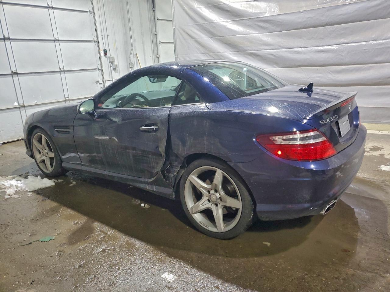 2012 Mercedes-benz Slk 350 Blue vin: WDDPK5HA5CF039130