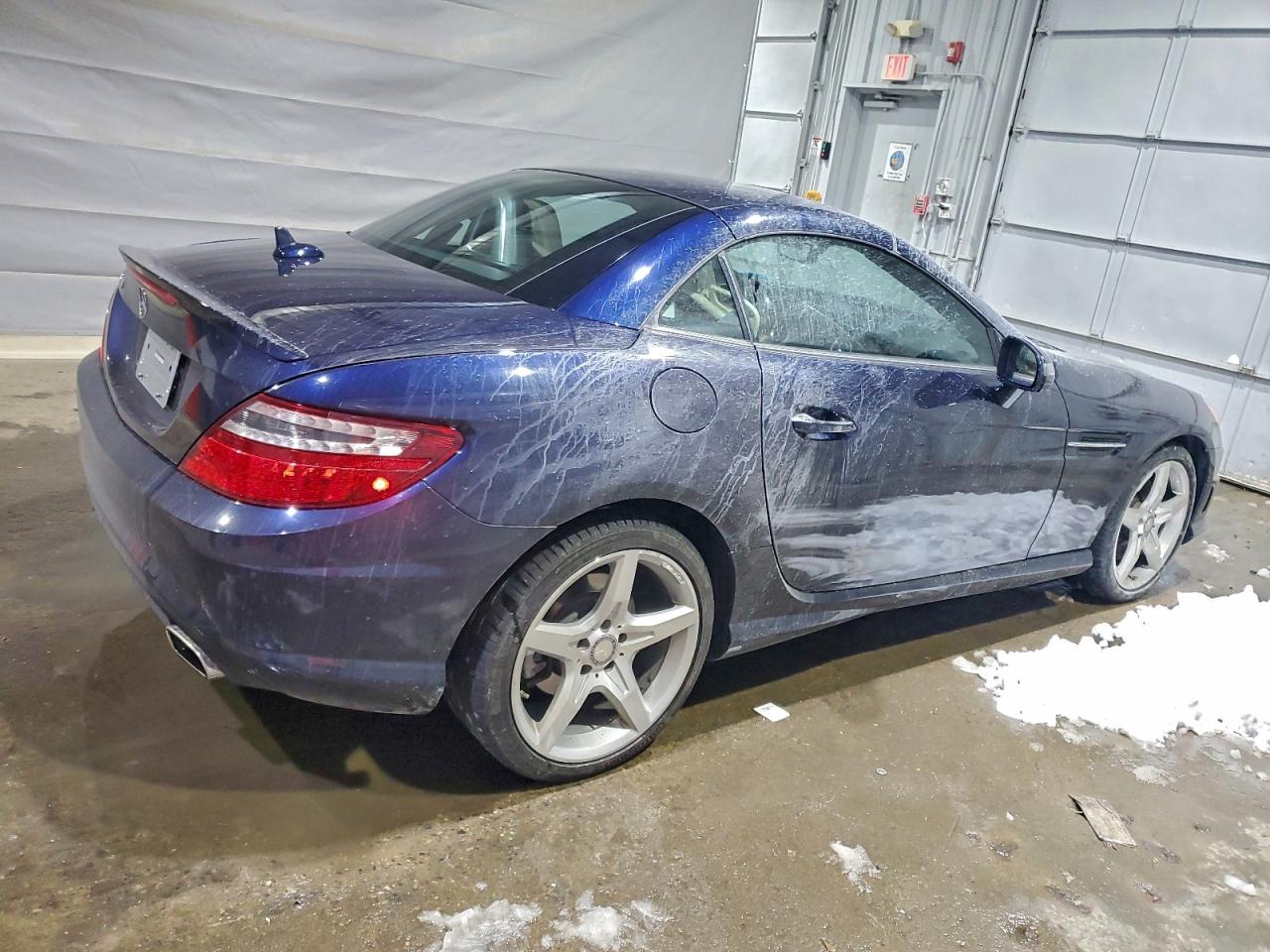 2012 Mercedes-benz Slk 350 Blue vin: WDDPK5HA5CF039130