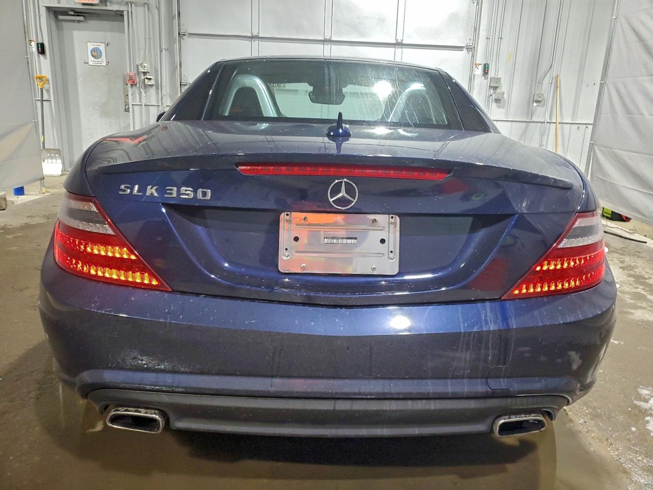 2012 Mercedes-benz Slk 350 Blue vin: WDDPK5HA5CF039130