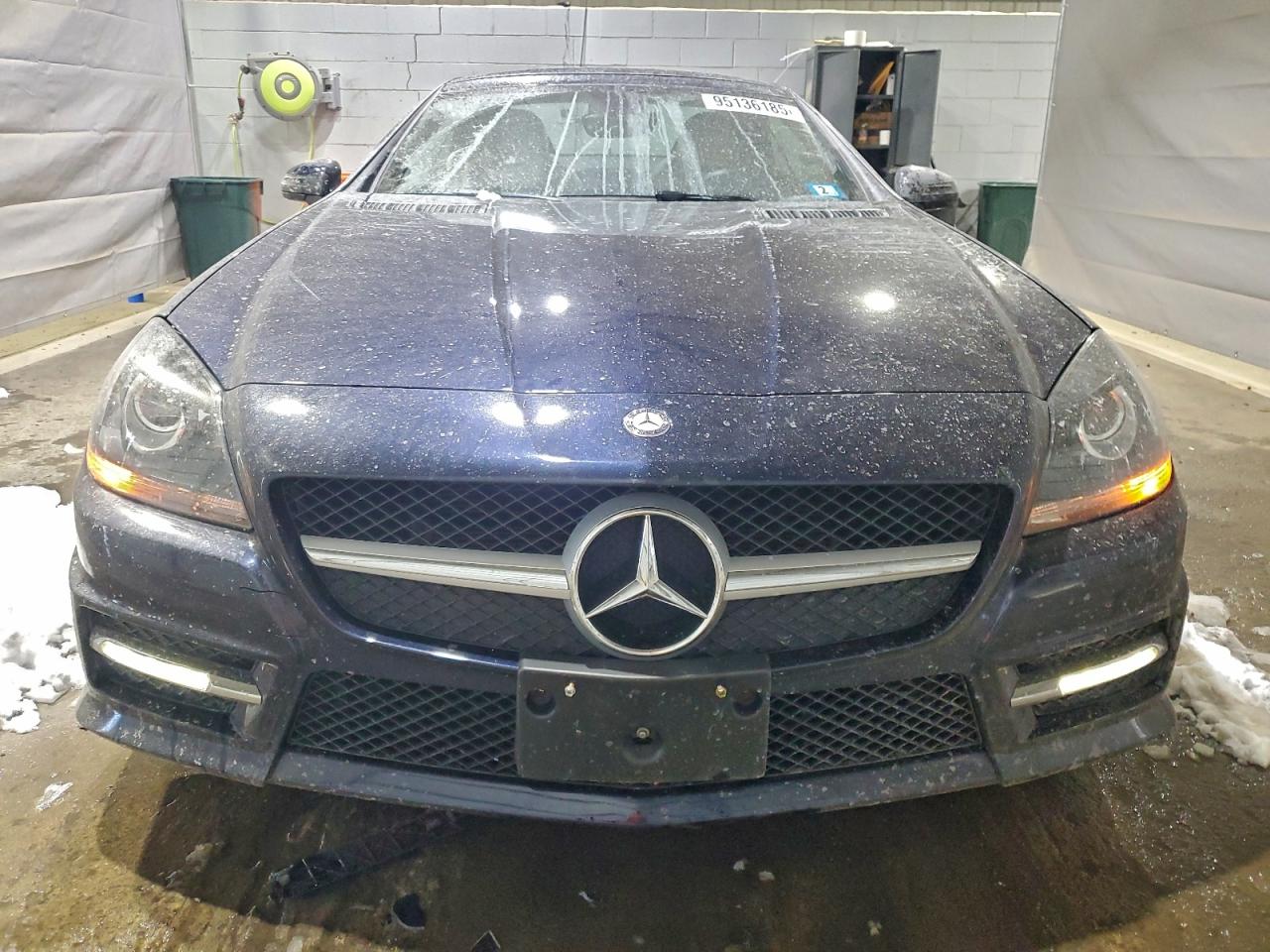 2012 Mercedes-benz Slk 350 Blue vin: WDDPK5HA5CF039130