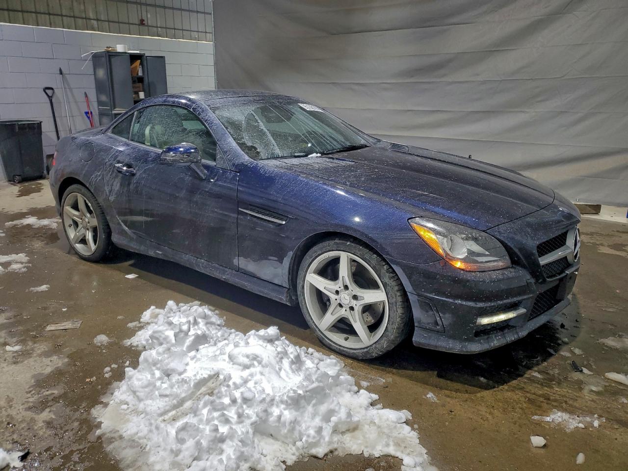 2012 Mercedes-benz Slk 350 Blue vin: WDDPK5HA5CF039130