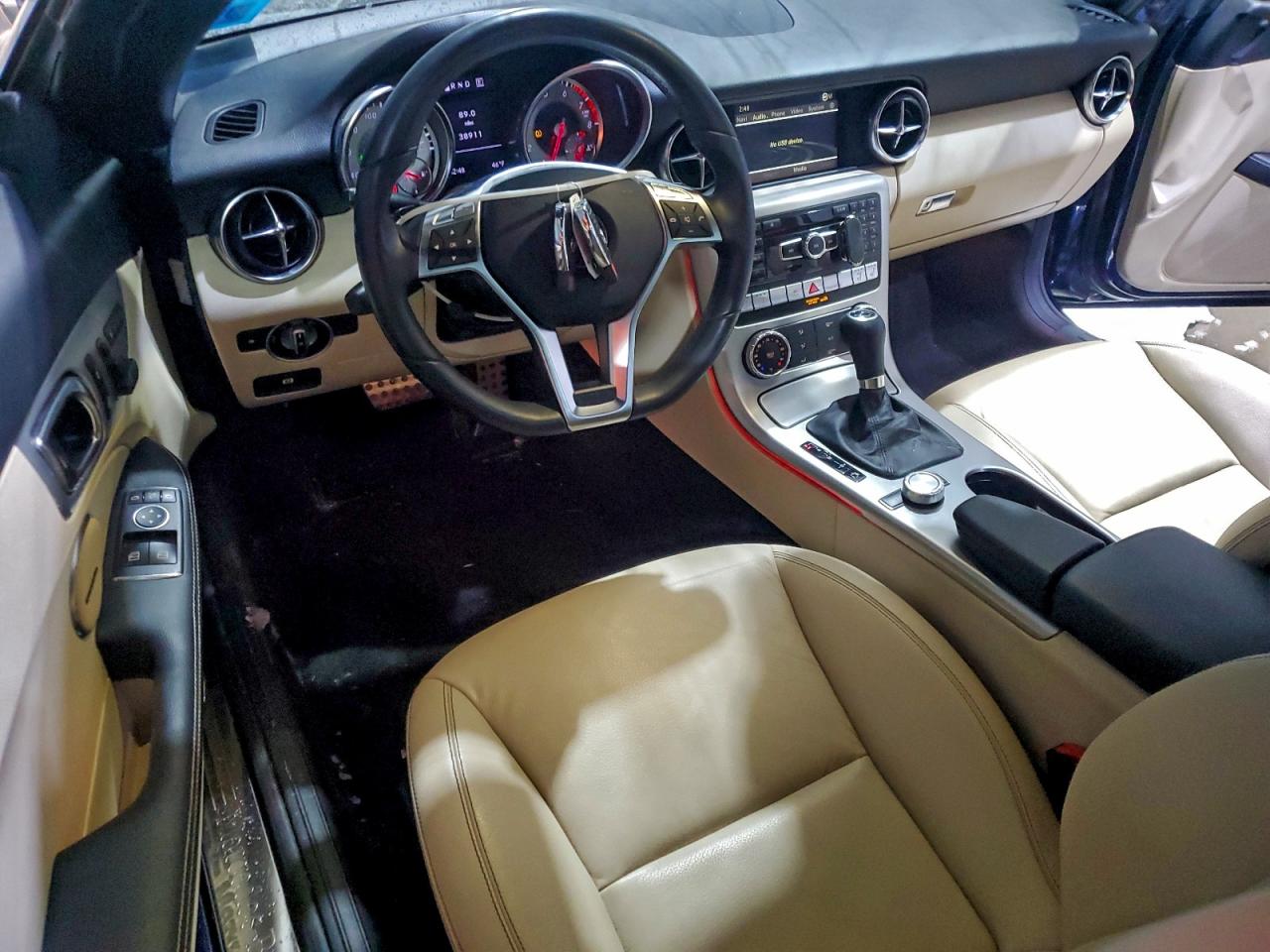 2012 Mercedes-benz Slk 350 Blue vin: WDDPK5HA5CF039130