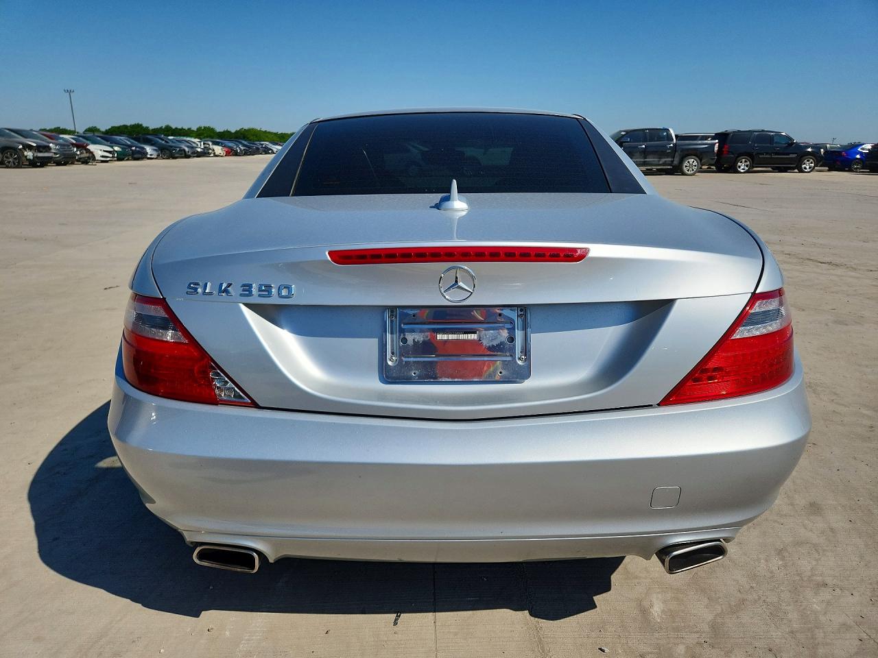 2012 Mercedes-benz Slk 350 Silver vin: WDDPK5HA5CF040407