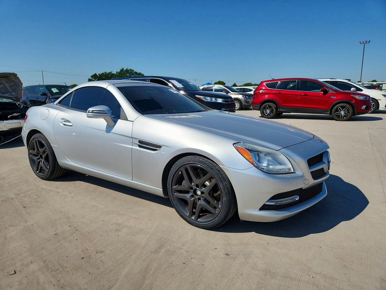 2012 Mercedes-benz Slk 350 Silver vin: WDDPK5HA5CF040407
