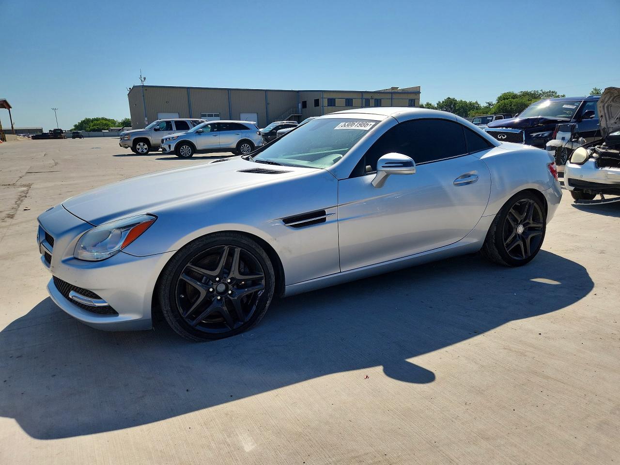 2012 Mercedes-benz Slk 350 Silver vin: WDDPK5HA5CF040407