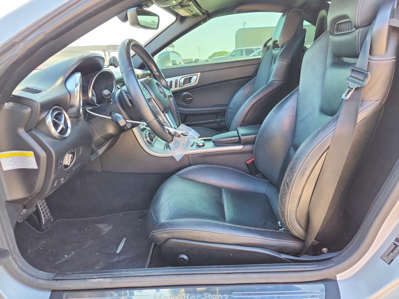 2012 Mercedes-benz Slk 350 Silver vin: WDDPK5HA5CF040407