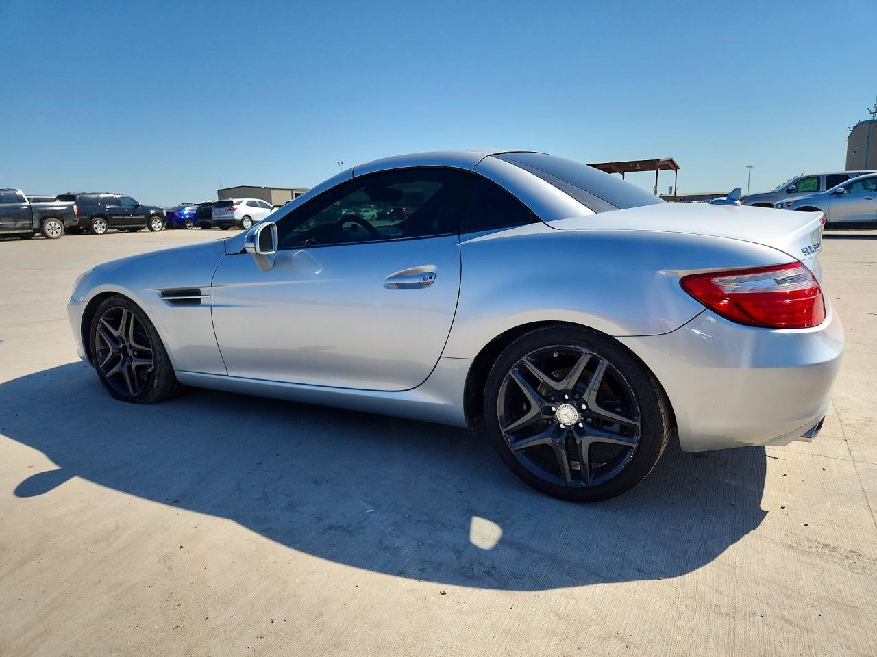 2012 Mercedes-benz Slk 350 Silver vin: WDDPK5HA5CF040407