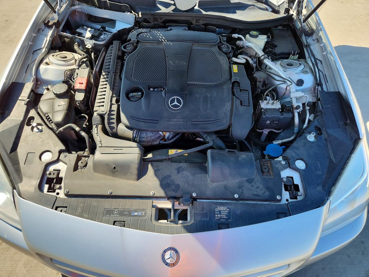 2012 Mercedes-benz Slk 350 Silver vin: WDDPK5HA5CF040407