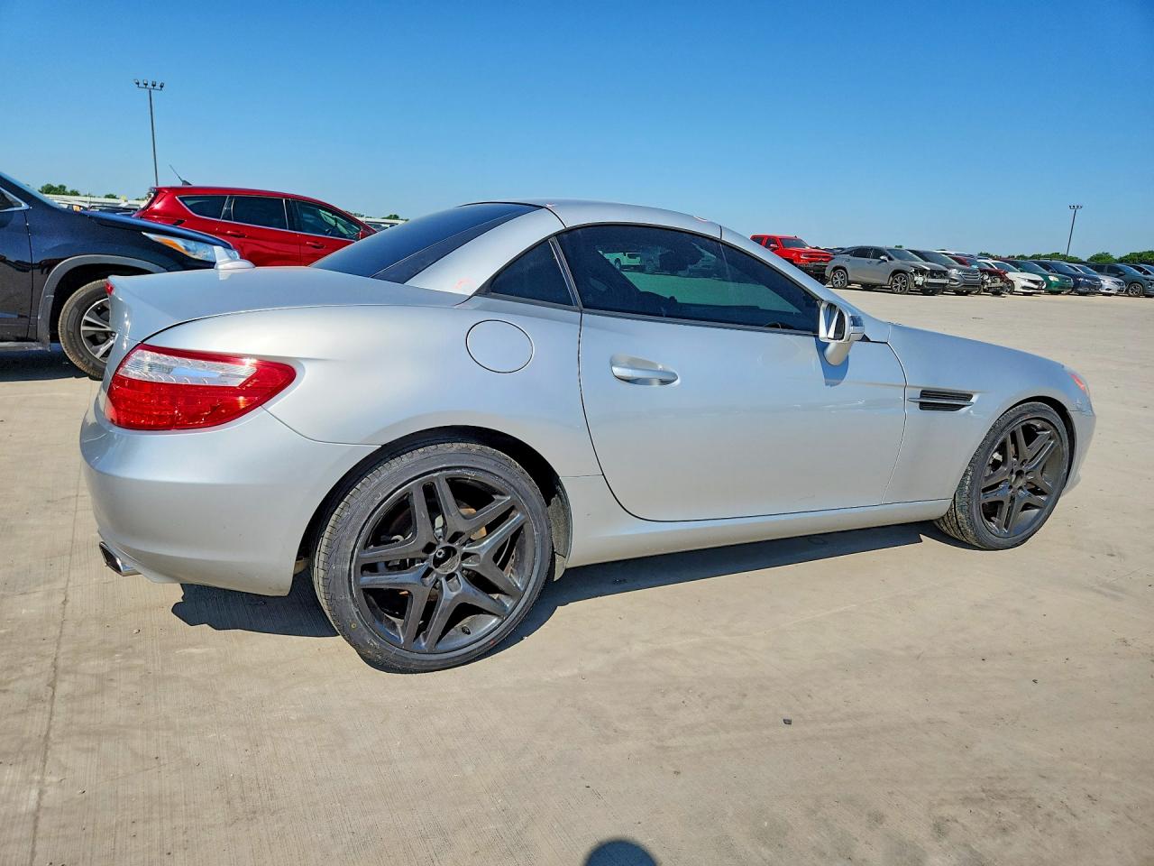 2012 Mercedes-benz Slk 350 Silver vin: WDDPK5HA5CF040407