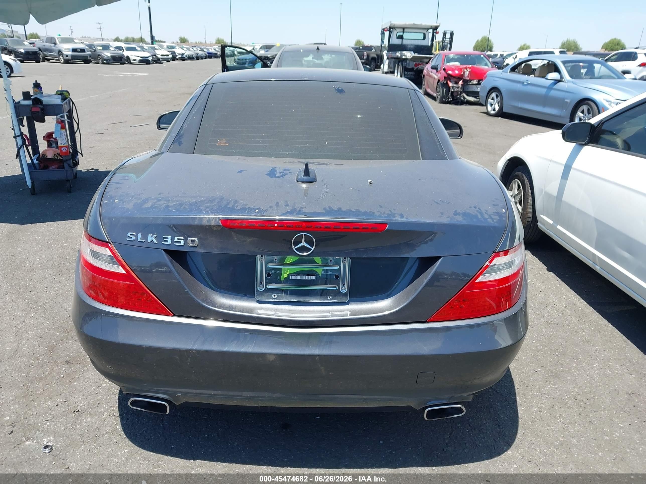 2012 Mercedes-benz Slk 350   Черный vin: WDDPK5HA6CF023079
