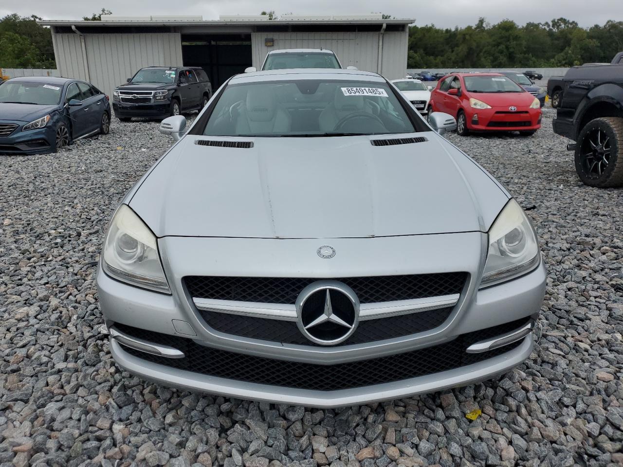 2012 Mercedes-benz Slk 350 Silver vin: WDDPK5HA6CF024832
