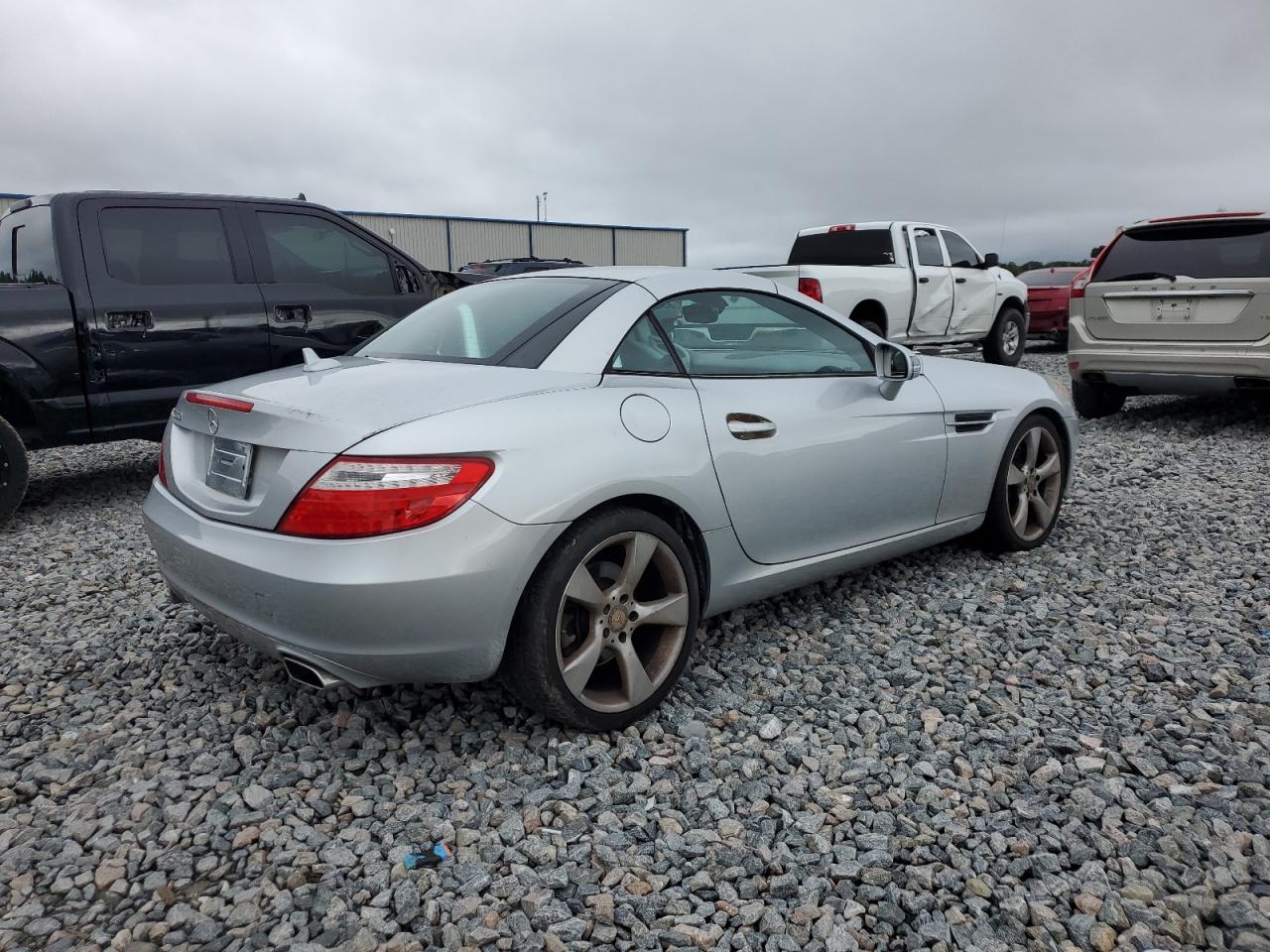 2012 Mercedes-benz Slk 350 Silver vin: WDDPK5HA6CF024832