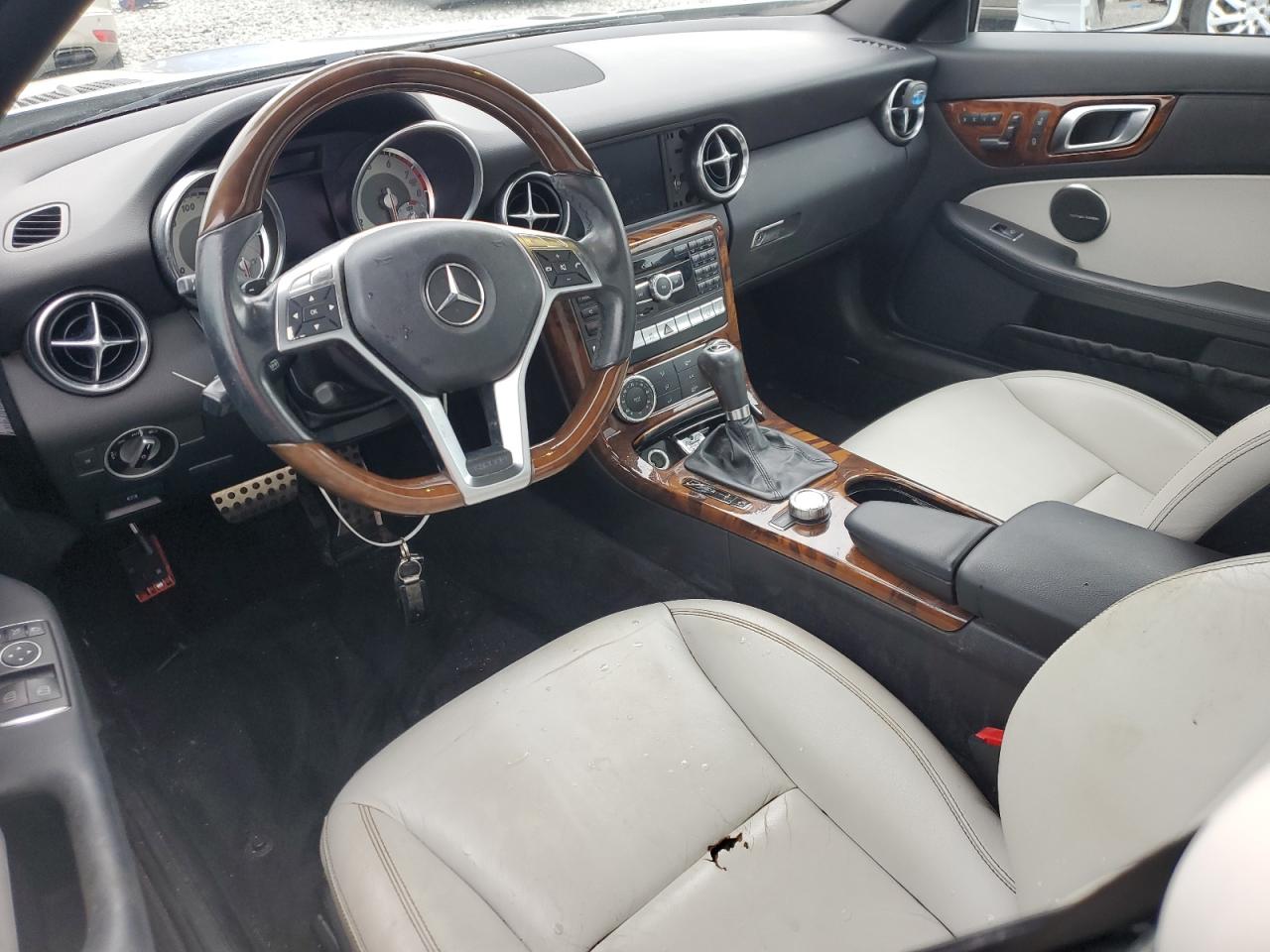 2012 Mercedes-benz Slk 350 Silver vin: WDDPK5HA6CF024832