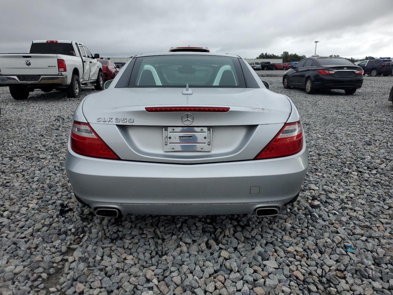 2012 Mercedes-benz Slk 350 Silver vin: WDDPK5HA6CF024832