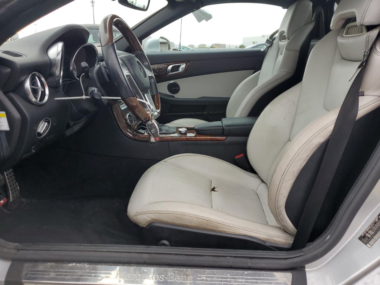2012 Mercedes-benz Slk 350 Silver vin: WDDPK5HA6CF024832