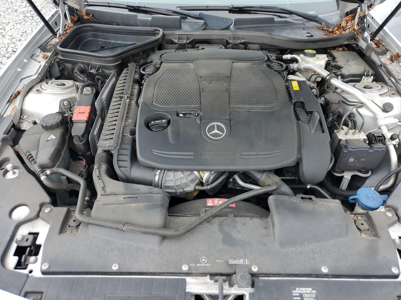 2012 Mercedes-benz Slk 350 Silver vin: WDDPK5HA6CF024832