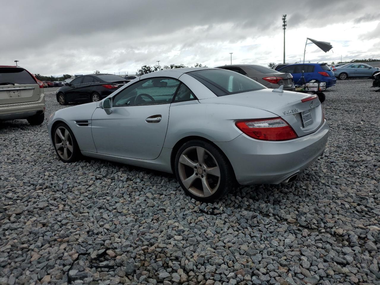 2012 Mercedes-benz Slk 350 Silver vin: WDDPK5HA6CF024832