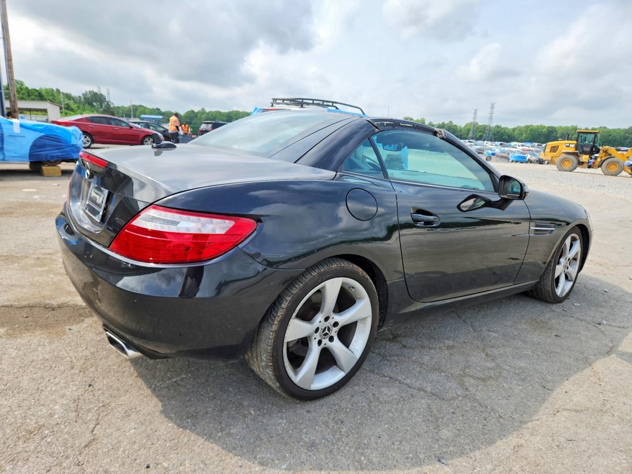 2012 Mercedes-benz Slk 350 Black vin: WDDPK5HA7CF009353