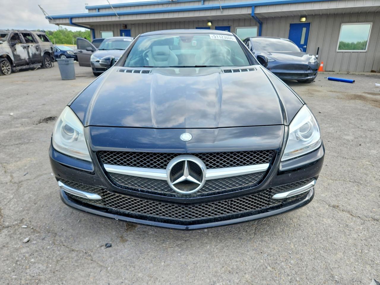 2012 Mercedes-benz Slk 350 Black vin: WDDPK5HA7CF009353