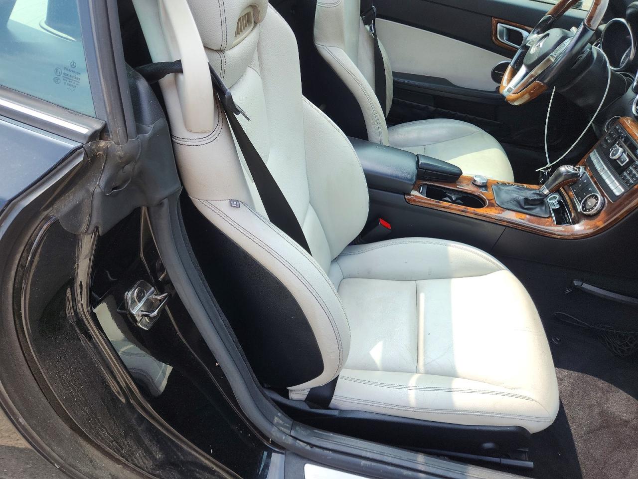 2012 Mercedes-benz Slk 350 Black vin: WDDPK5HA7CF009353