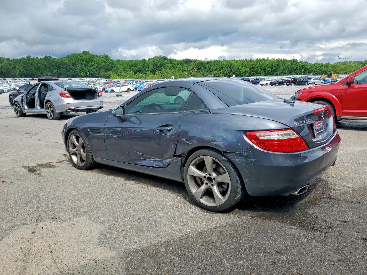 2012 Mercedes-benz Slk 350 Серый vin: WDDPK5HA7CF010101