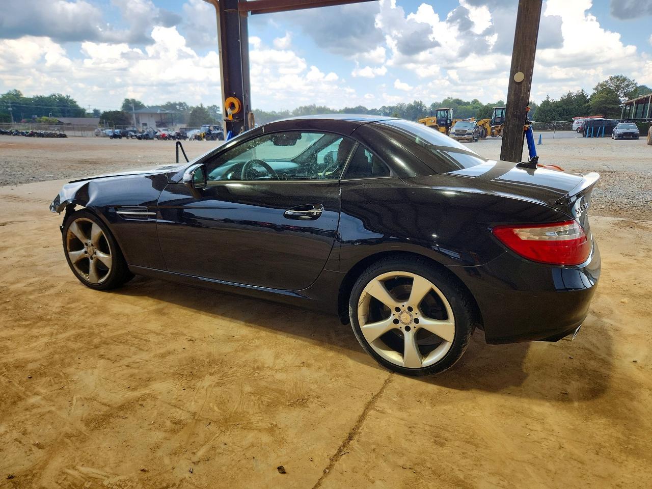 2012 Mercedes-benz Slk 350 Black vin: WDDPK5HA7CF017890