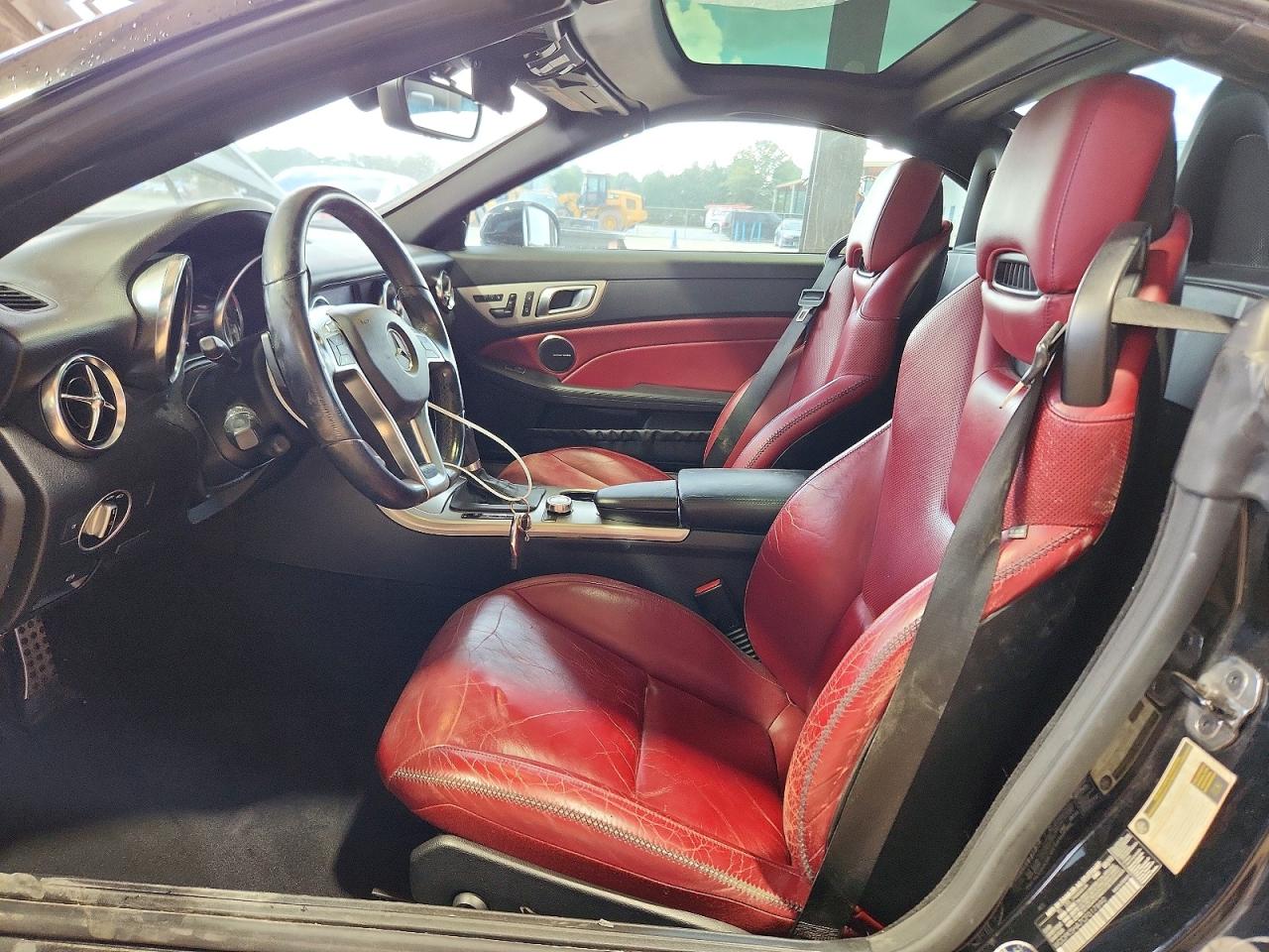 2012 Mercedes-benz Slk 350 Black vin: WDDPK5HA7CF017890