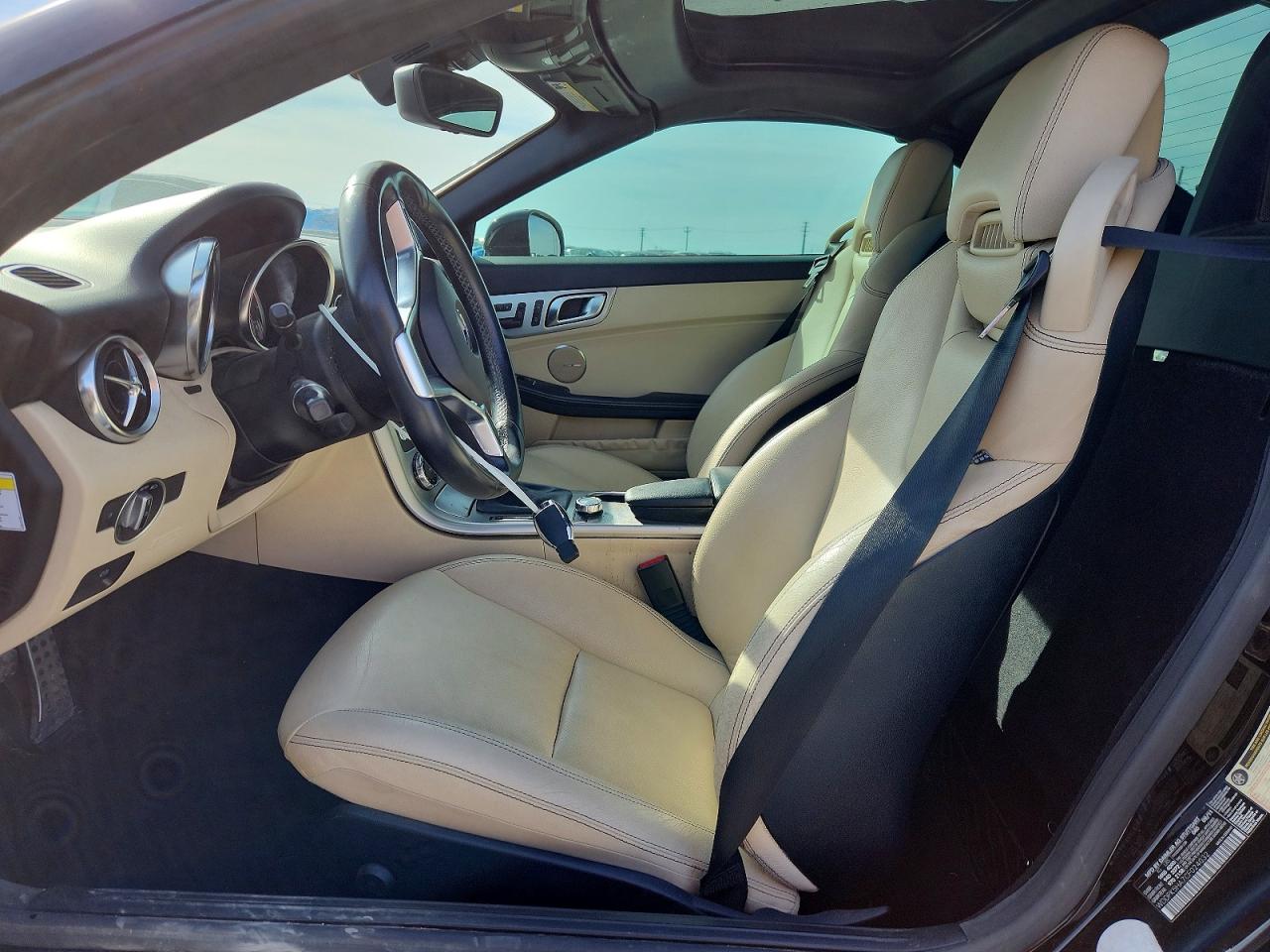 2012 Mercedes-benz Slk 350 Black vin: WDDPK5HA7CF024032