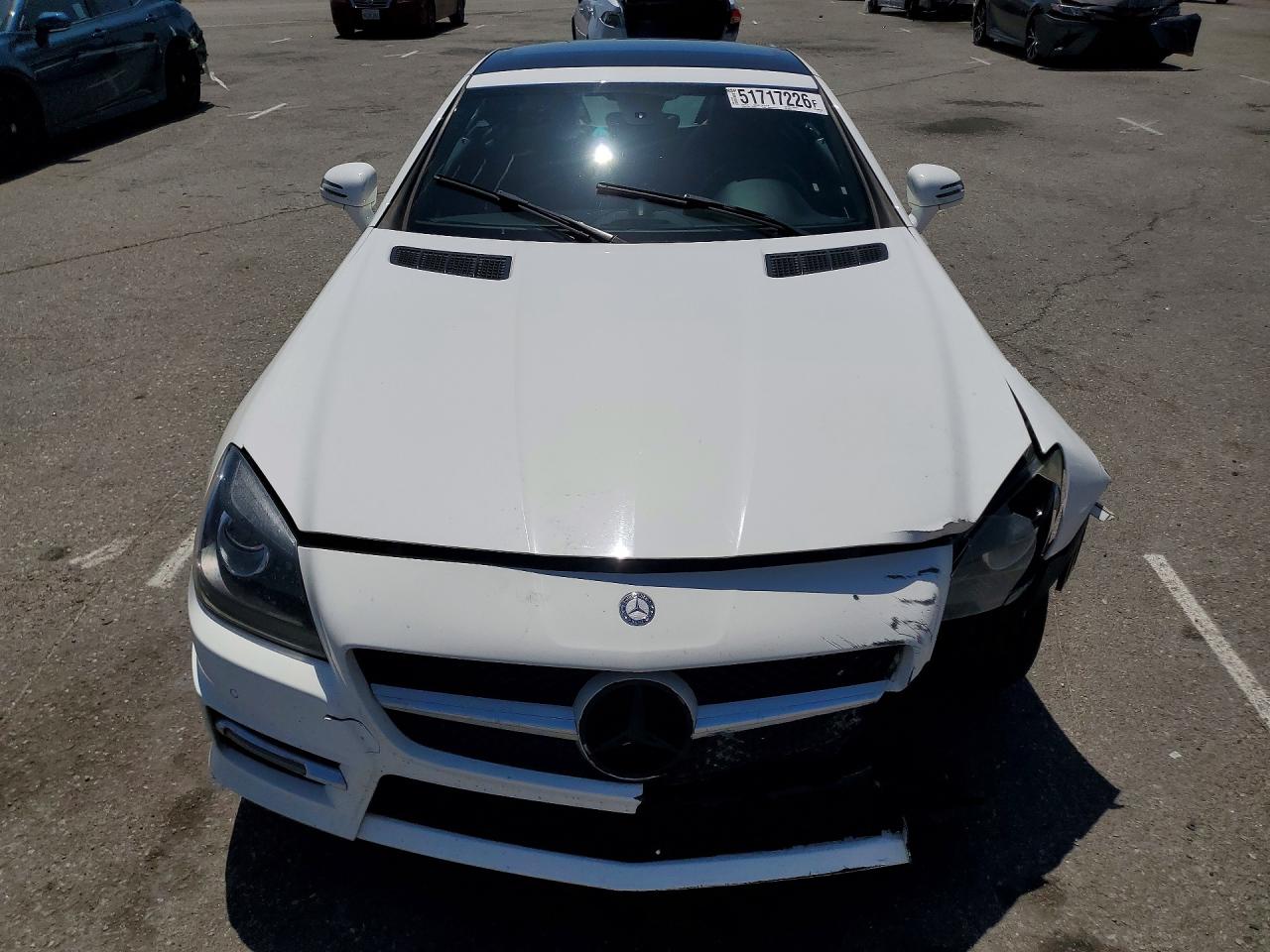 2014 Mercedes-benz Slk 350 White vin: WDDPK5HA7EF085447