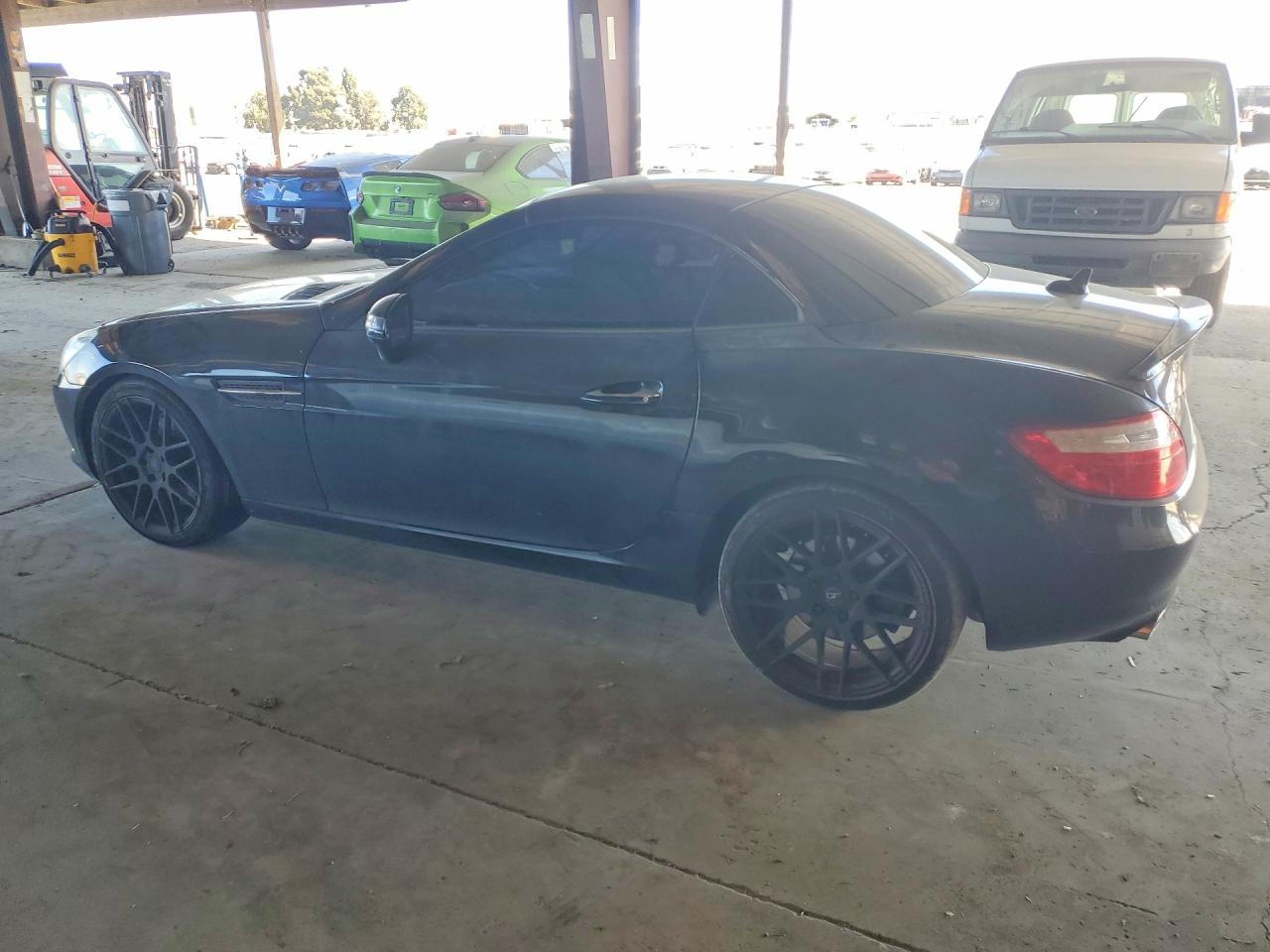 2012 Mercedes-benz Slk 350 Black vin: WDDPK5HA8CF012942