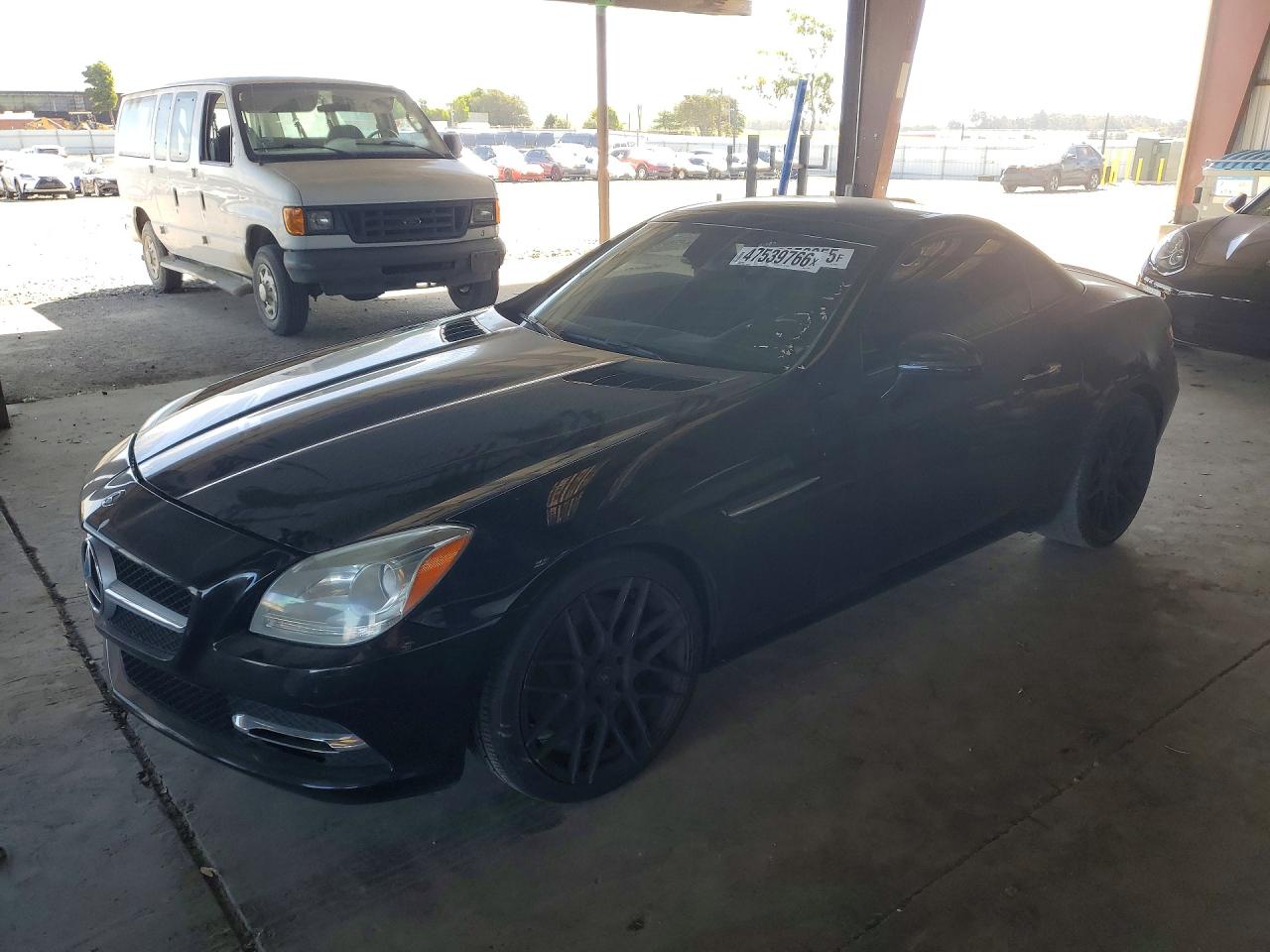 2012 Mercedes-benz Slk 350 Black vin: WDDPK5HA8CF012942