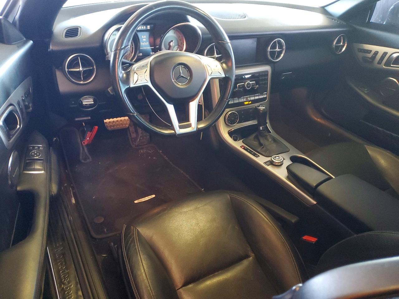 2012 Mercedes-benz Slk 350 Black vin: WDDPK5HA8CF012942