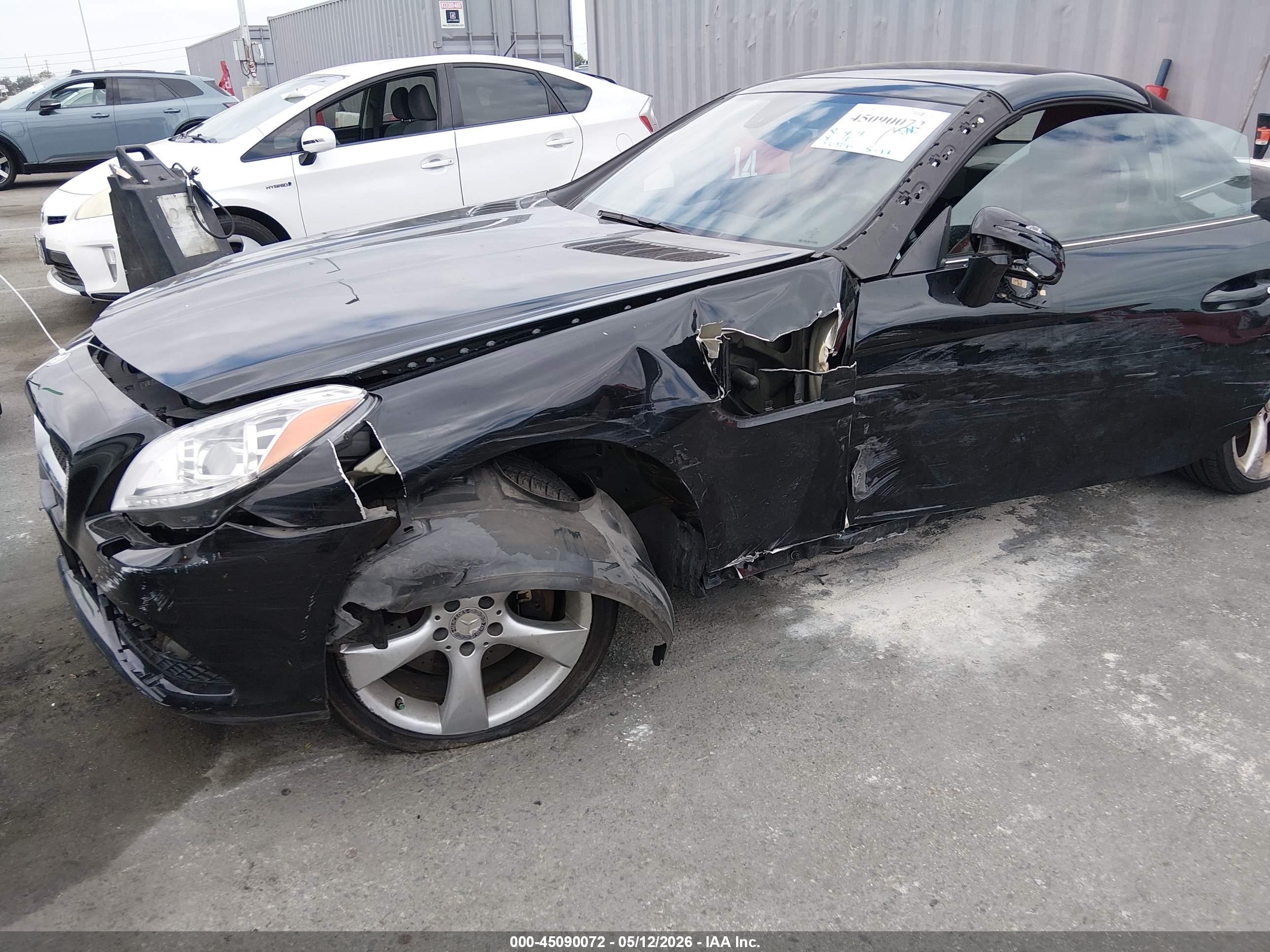 2012 Mercedes-benz Slk 350   Black vin: WDDPK5HA8CF014318