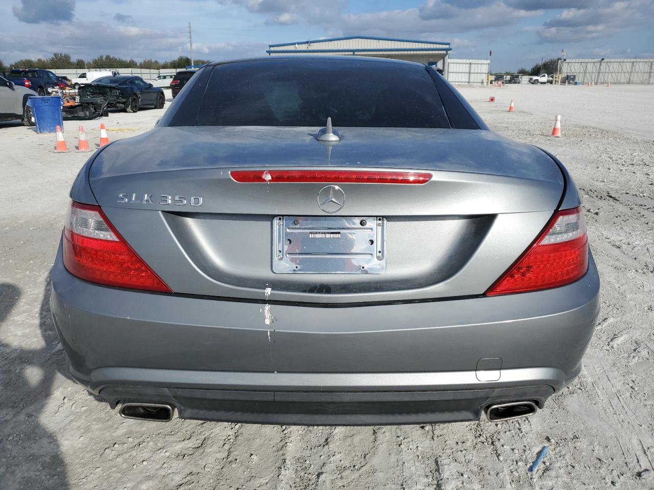 2012 Mercedes-benz Slk 350 Silver vin: WDDPK5HA8CF014674