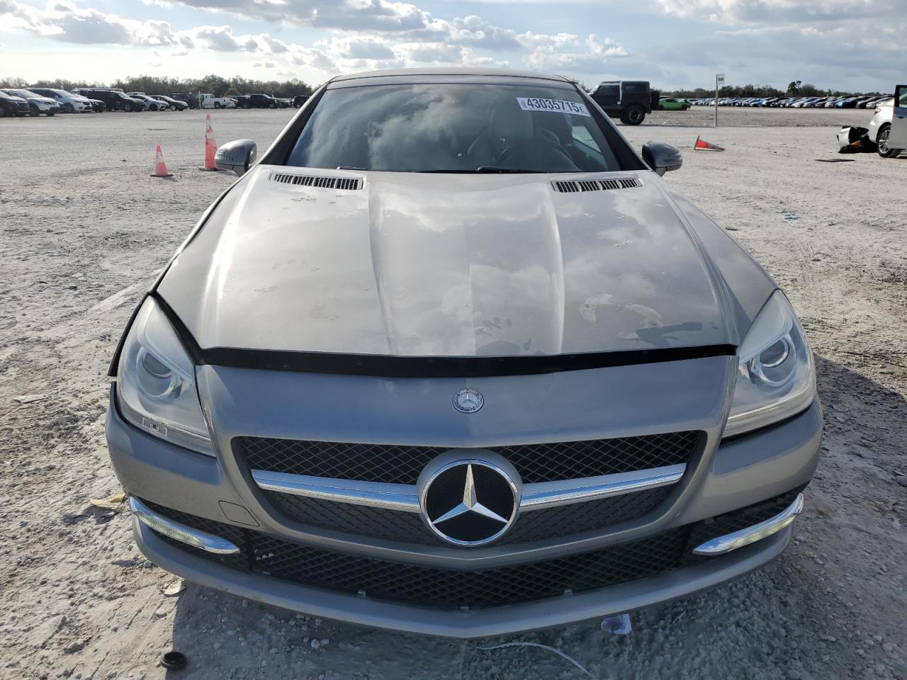 2012 Mercedes-benz Slk 350 Silver vin: WDDPK5HA8CF014674