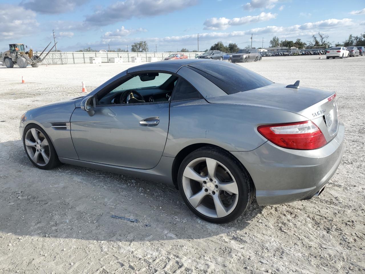 2012 Mercedes-benz Slk 350 Silver vin: WDDPK5HA8CF014674