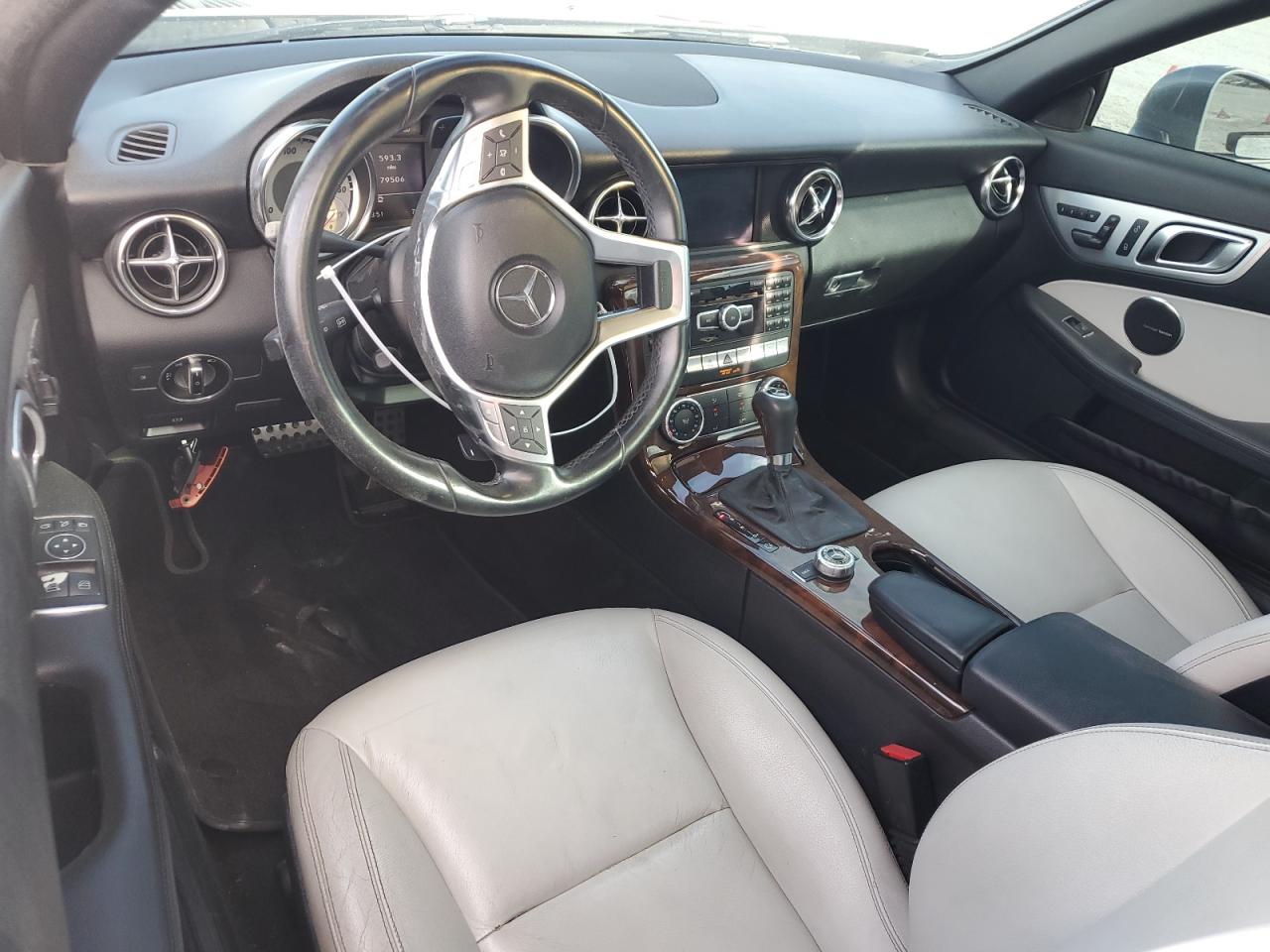 2012 Mercedes-benz Slk 350 Silver vin: WDDPK5HA8CF014674