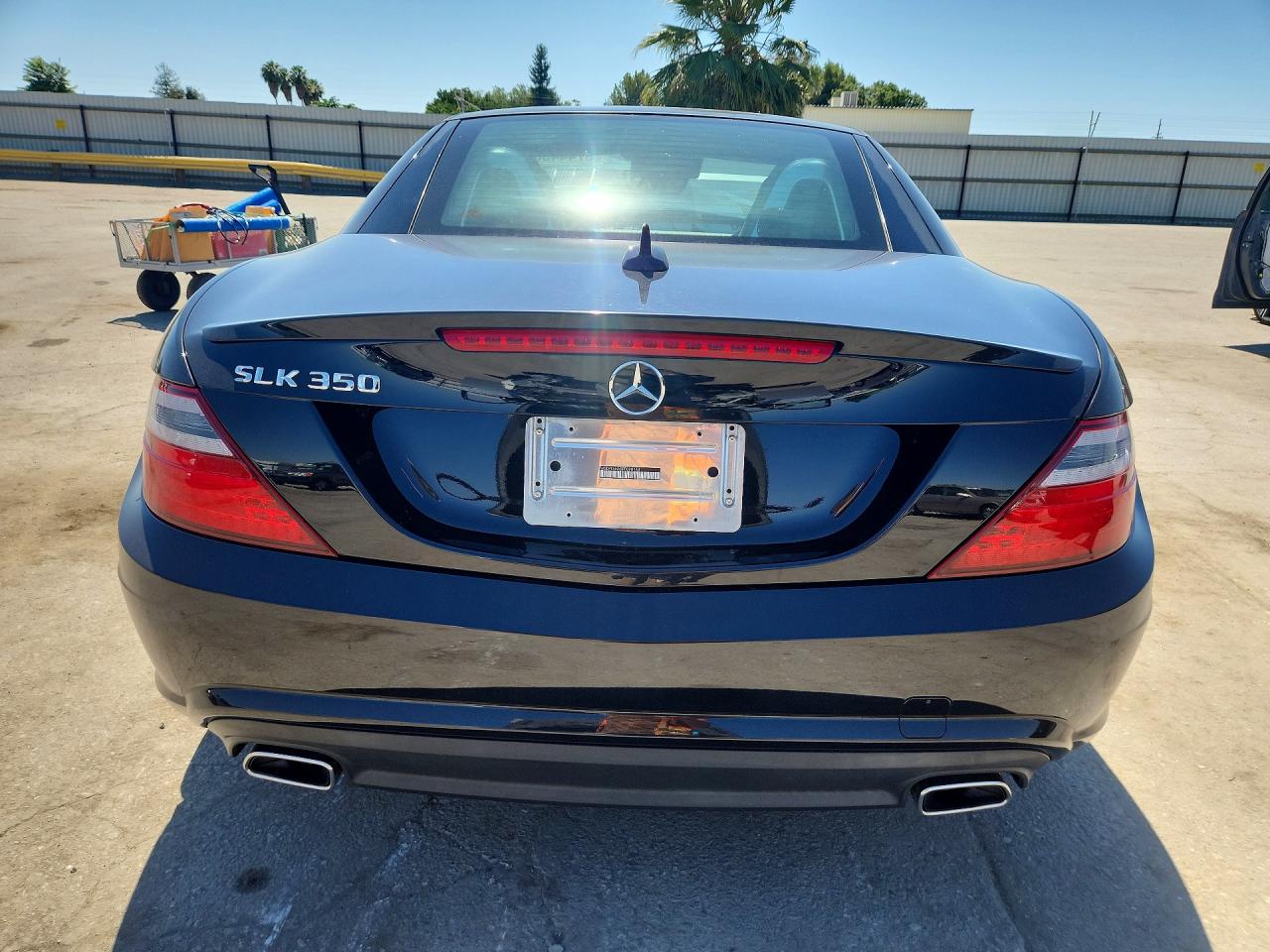 2015 Mercedes-benz Slk 350 Black vin: WDDPK5HA8FF098144