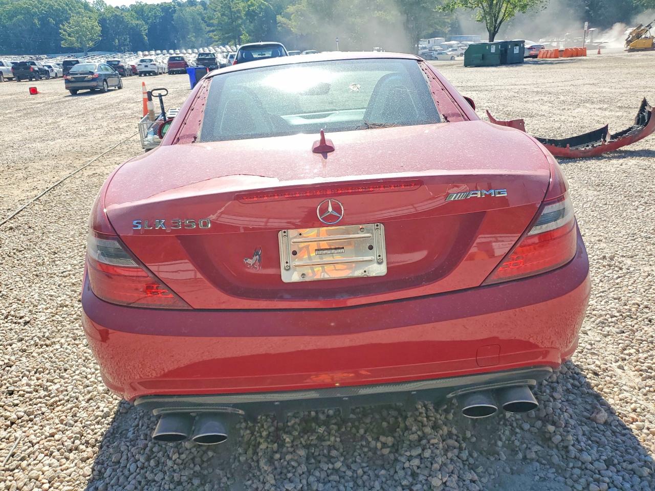 2012 Mercedes-benz Slk 350 Red vin: WDDPK5HA9CF006339