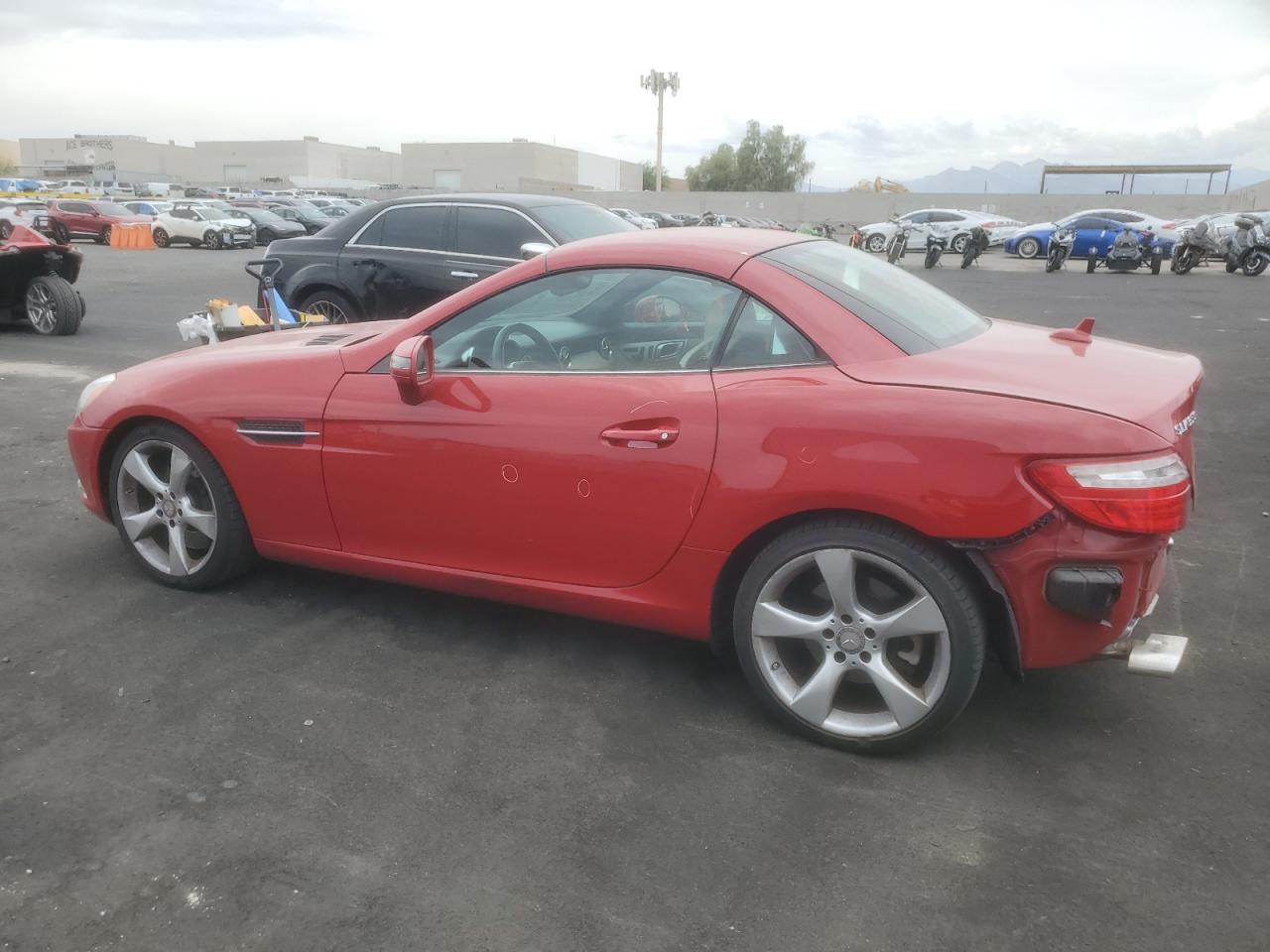 2012 Mercedes-benz Slk 350 Red vin: WDDPK5HA9CF036974